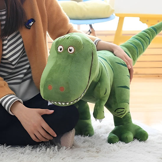 Peluche-dinosaure-vert