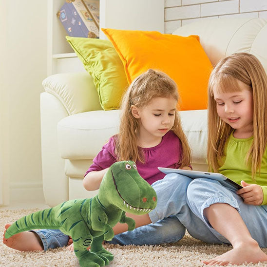 Peluche-dinosaure-vert-compagnon-ideal