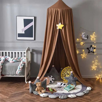 Ciel-de-lit-bébé-brun