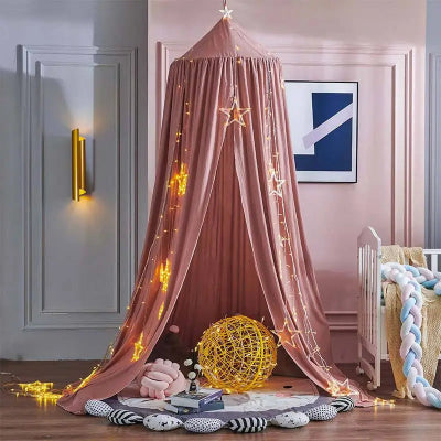 Ciel-de-lit-bébé-rose