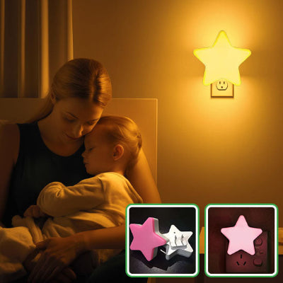 Veilleuse-Étoile -LED-rose