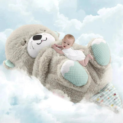 doudou-loutre-sur-les-nuage-avec-bébé 